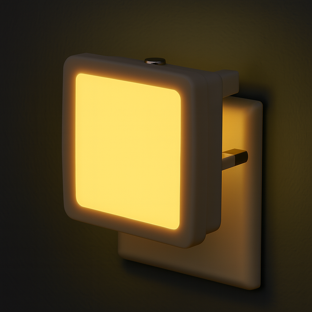 GlowSense – Plug-in LED Night Light with Automatic Dusk-to-Dawn Sensor