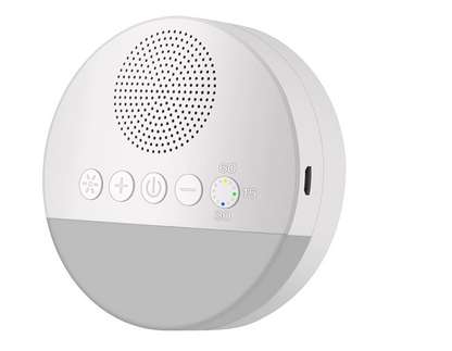 GlowHush – Rechargeable White Noise Machine with Night Light & Timer