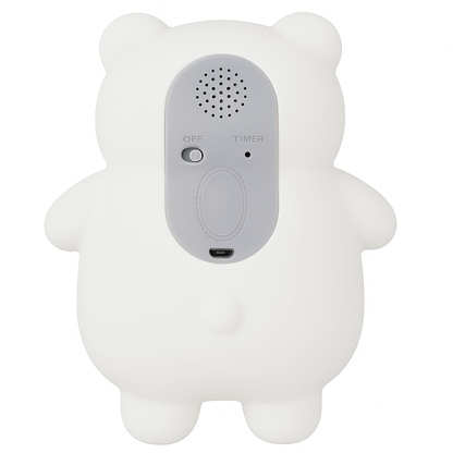 GlowBear Night Light – Soft Silicone Bear Lamp with Soothing Sounds