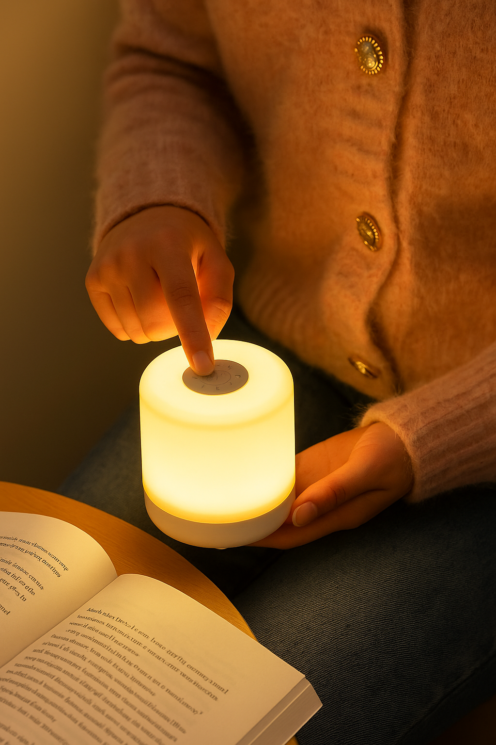 NestLume – Night Light Touch Bedside Lamp with Adjustable Brightness