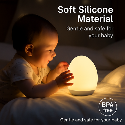 Egg Glow – Rechargeable Night Light Lamp to Soothe and Decorate