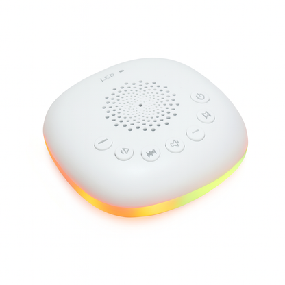 HushGo+ – Rechargeable White Noise Machine with 20 Sounds & Timer