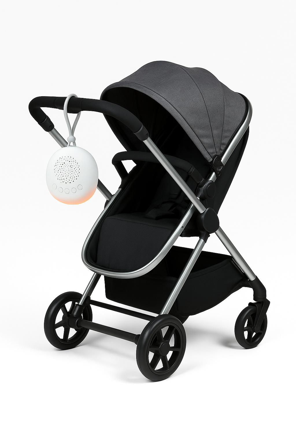 HushGo+ – Rechargeable White Noise Machine with 20 Sounds & Timer