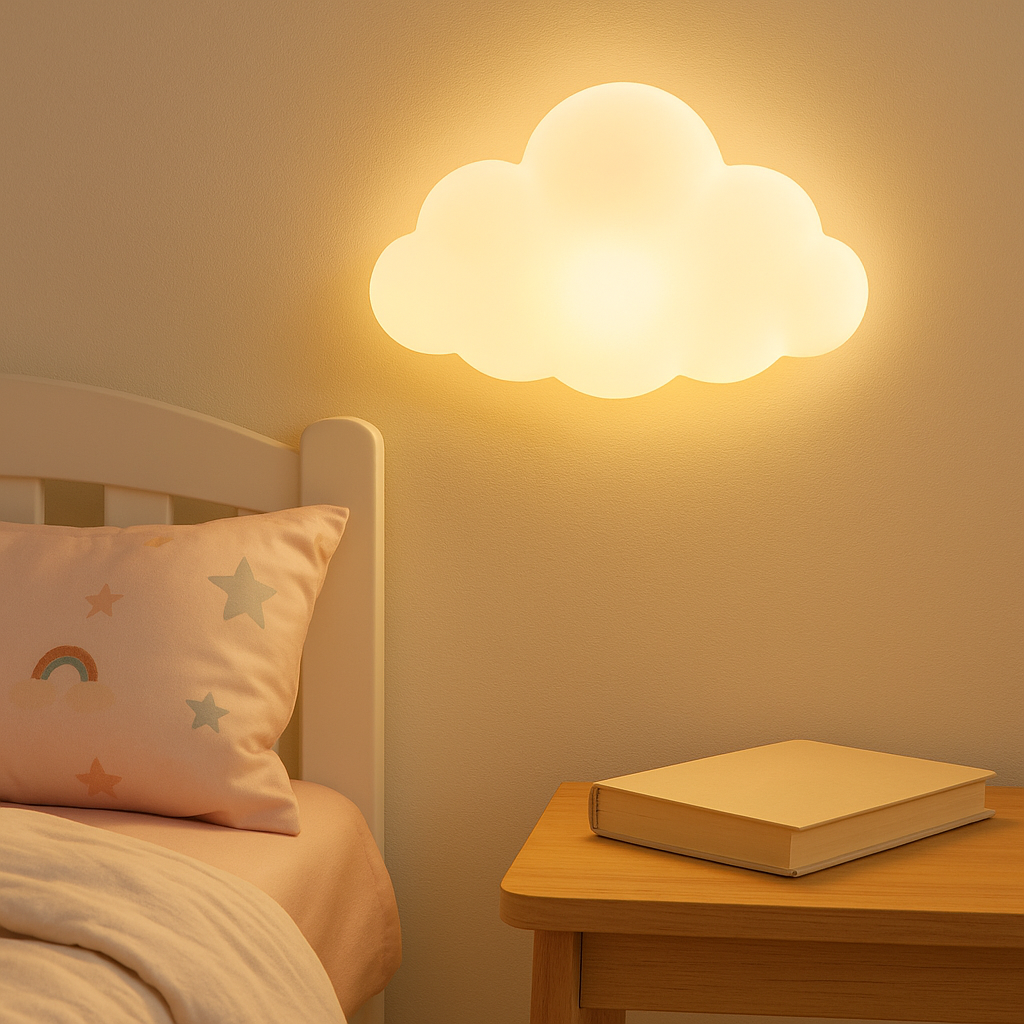 Cloud Glow – Wall Lamp for a Cozy Nursery Atmosphere.