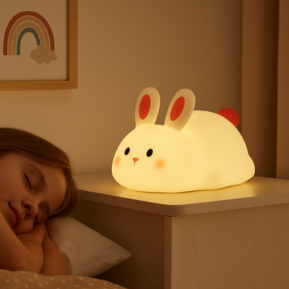 Bunny Glow – Silicone Night Light to Comfort Kids at Bedtime