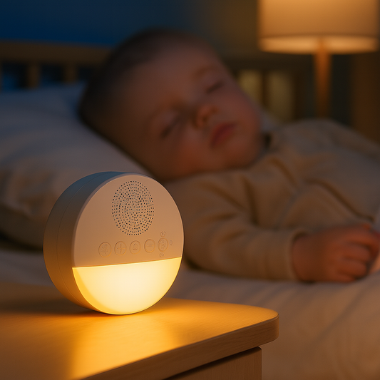GlowHush – Rechargeable White Noise Machine with Night Light & Timer