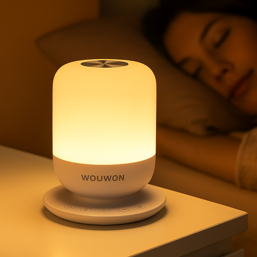 DreamWave+ – White Noise Machine with 34 Sounds, App Control & Night Light