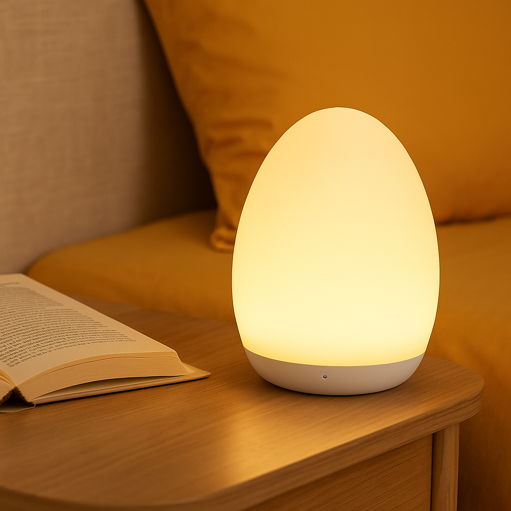 Egg Glow – Rechargeable Night Light Lamp to Soothe and Decorate